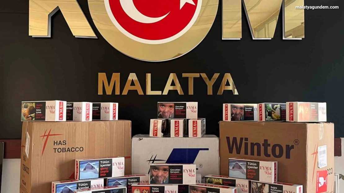 Malatya'da 74 bin 400 adet kaçak makaron yakalandı