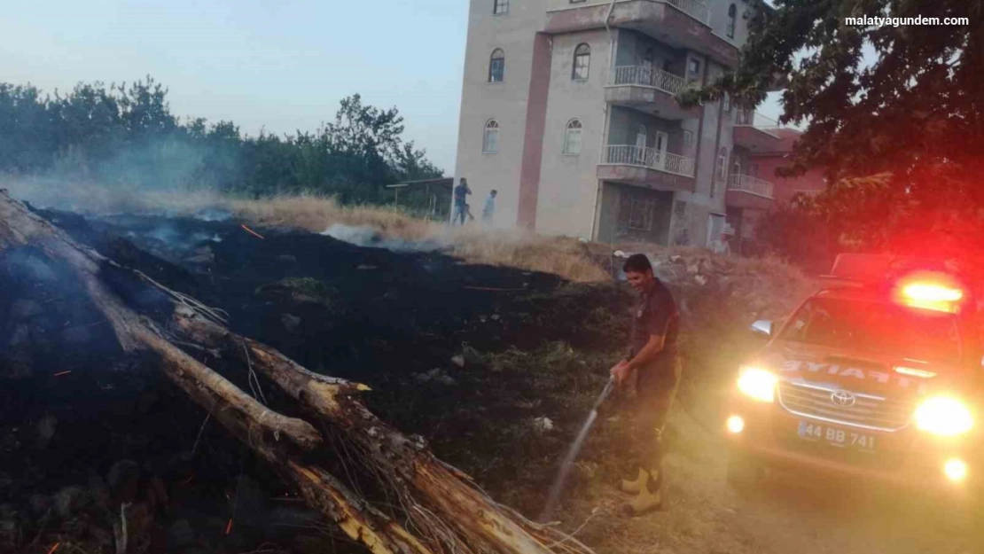 Malatya'da anız yangını