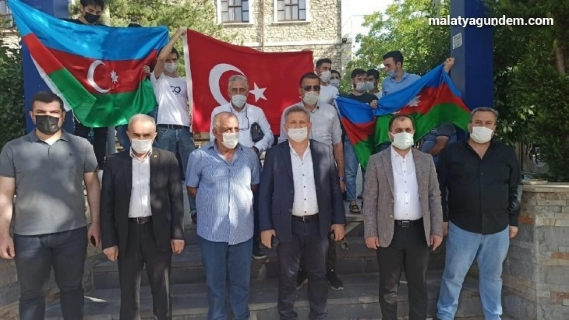 Malatya'da Azerbaycan'a destek