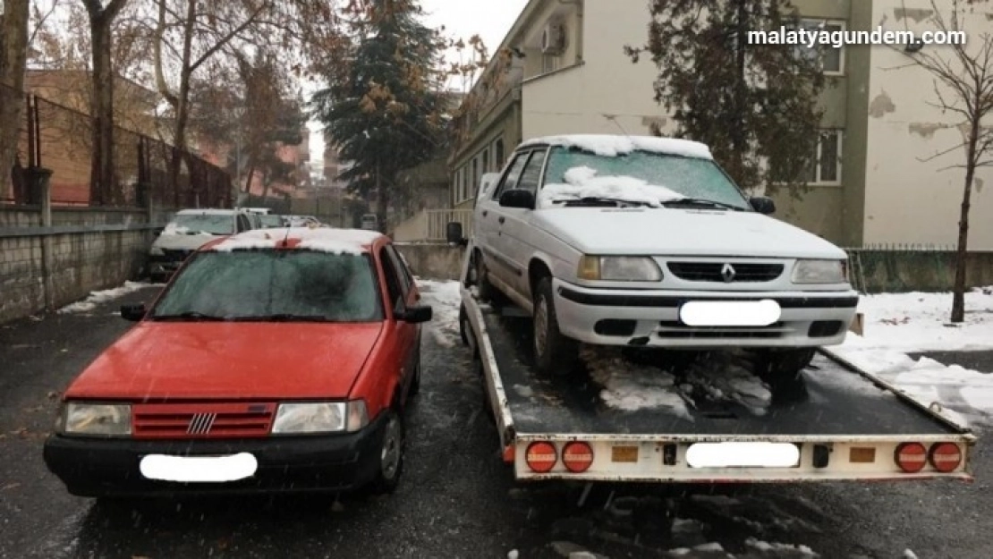 Malatya'da change araç operasyonu