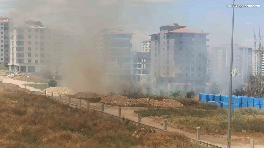 Malatya'da çıkan anız yangını söndürüldü