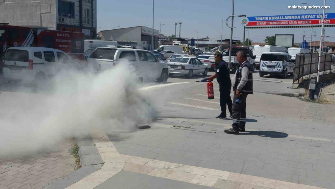 Elektrik trafosunda yangın paniği