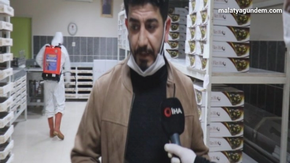 Malatya'da iş yerleri de dezenfekte ediliyor