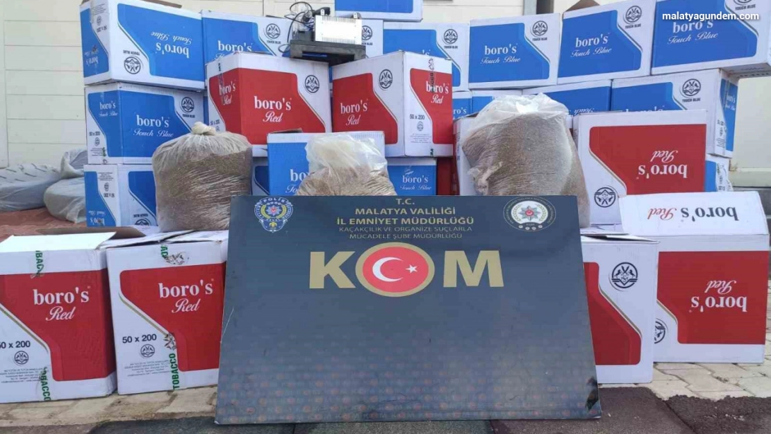 Malatya'da kaçakçılık operasyonu