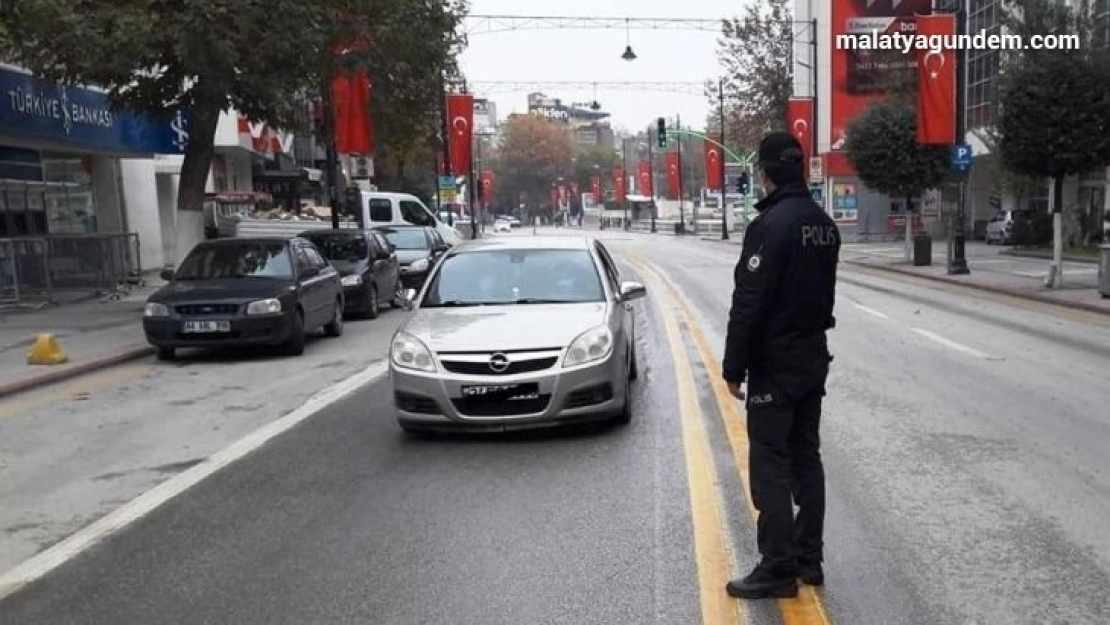 Malatya'da kısıtlamalarda denetimler sürüyor