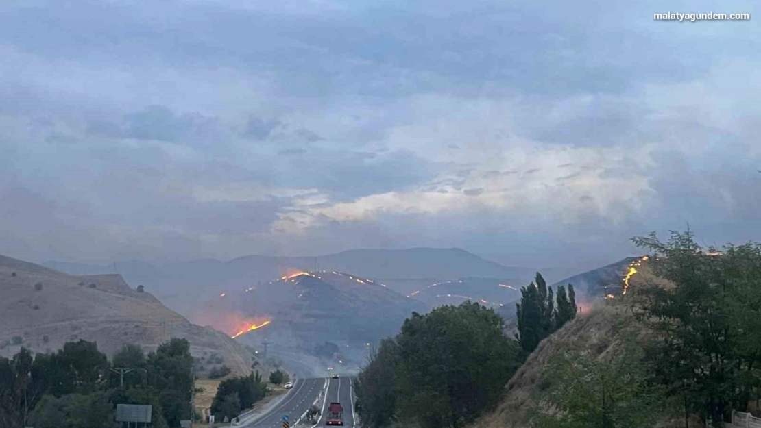 Malatya'da korkutan yangın