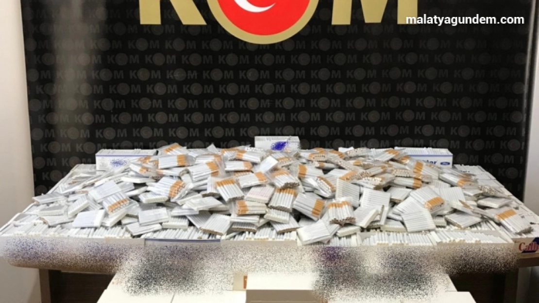 Malatya'da makaron ve kaçak sigara operasyonu