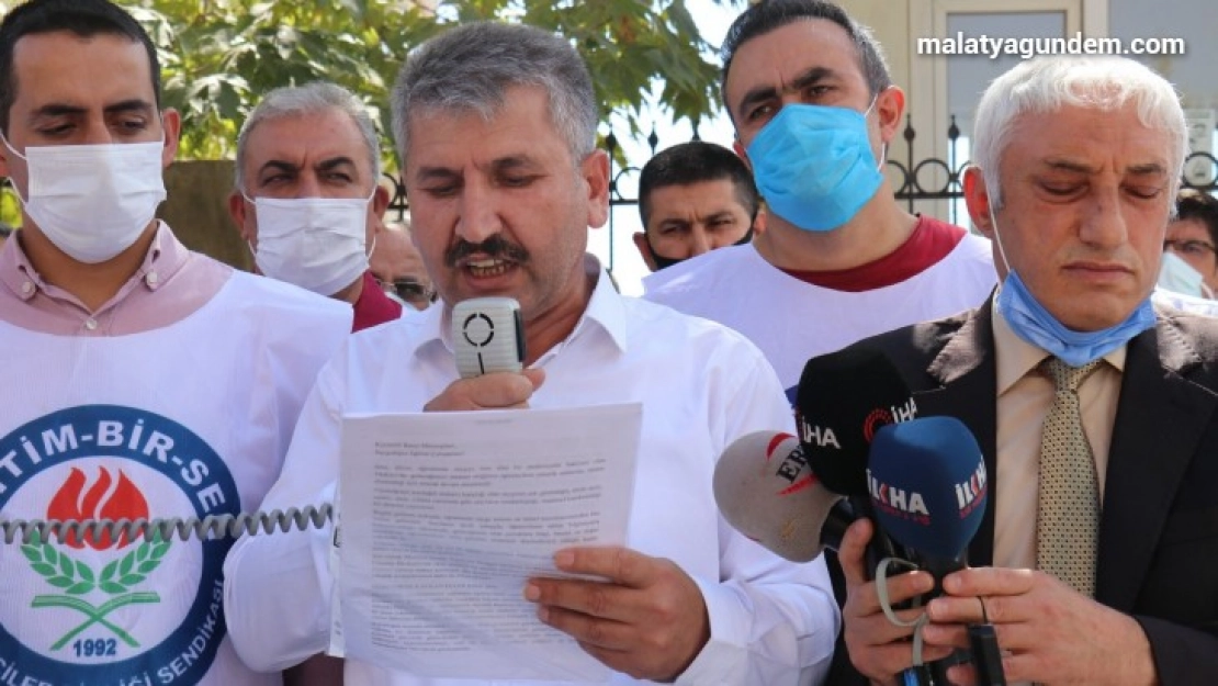 Malatya'da öğretmenlere yapılan şiddete tepki