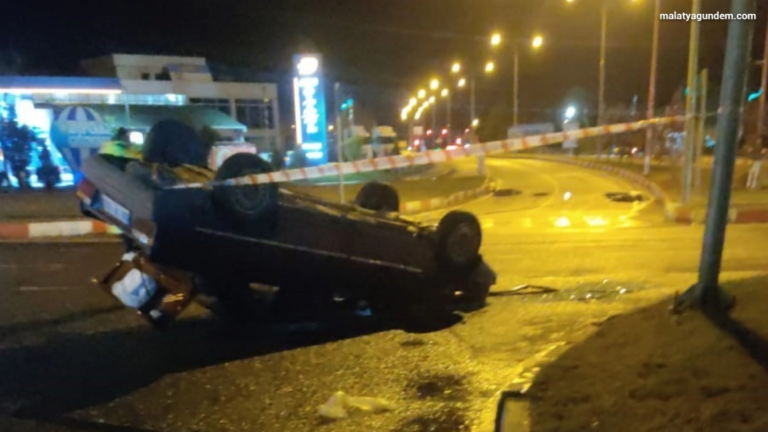 Otomobil takla attı: 1 yaralı