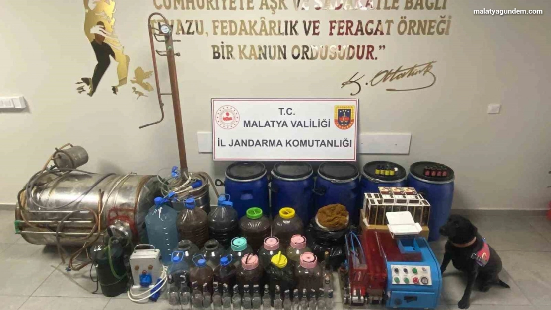 Malatya'da sahte alkol operasyonu: 3 gözaltı