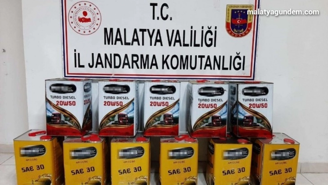 Çok sayıda sahte motor yağı ele geçirildi