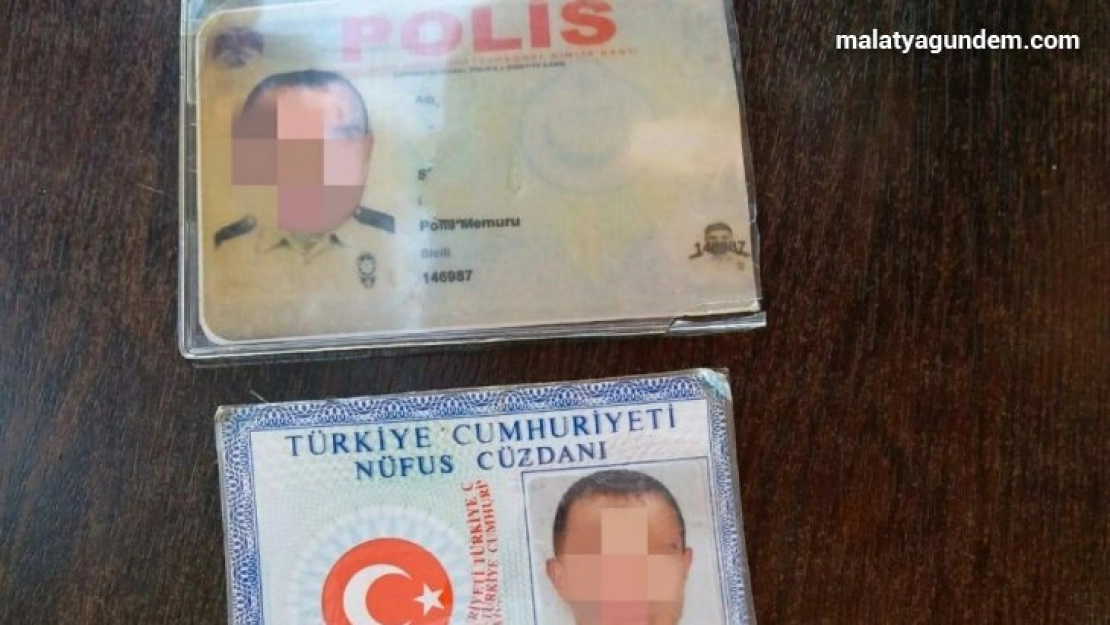 Sahte polis gerçek polislere yakalandı