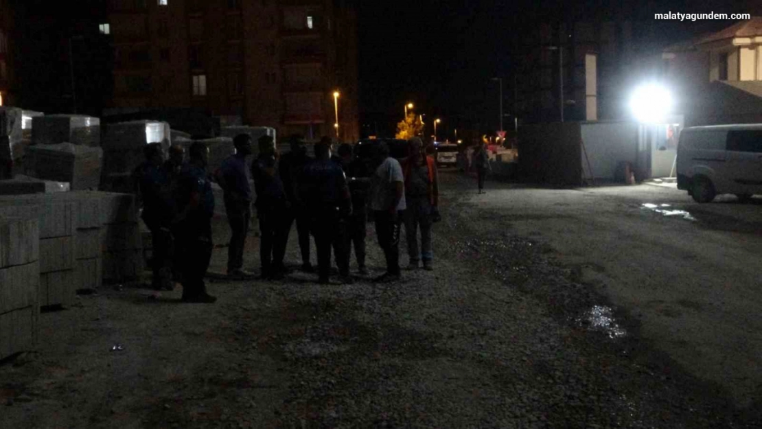 Malatya'da şantiye işçileri arasında taşlı sopalı kavga: 4 yaralı