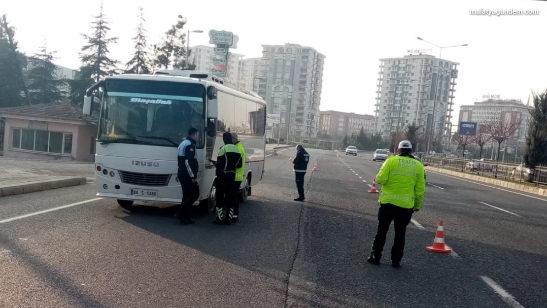 Malatya'da servislere sıkı denetim