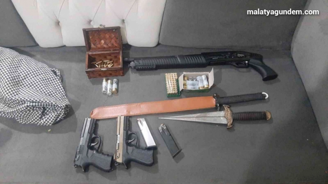 Malatya'da silah kaçakçılarına operasyon