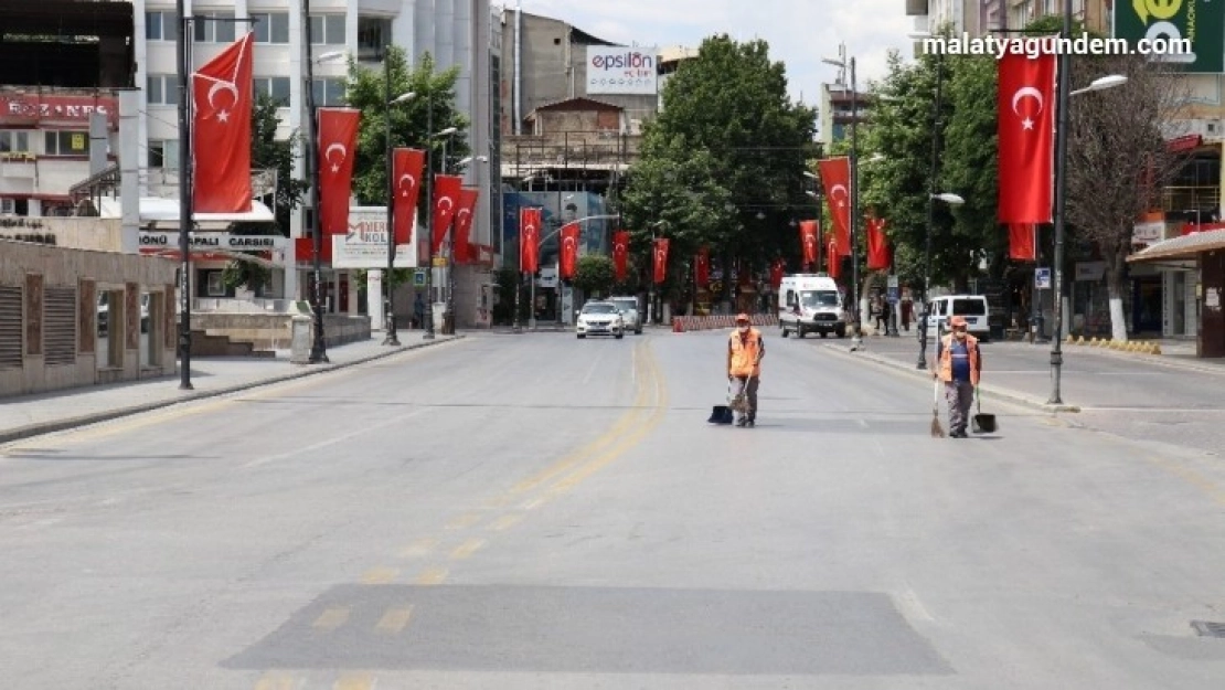 Malatya'da sokağa çıkma kısıtlamasına uyuldu