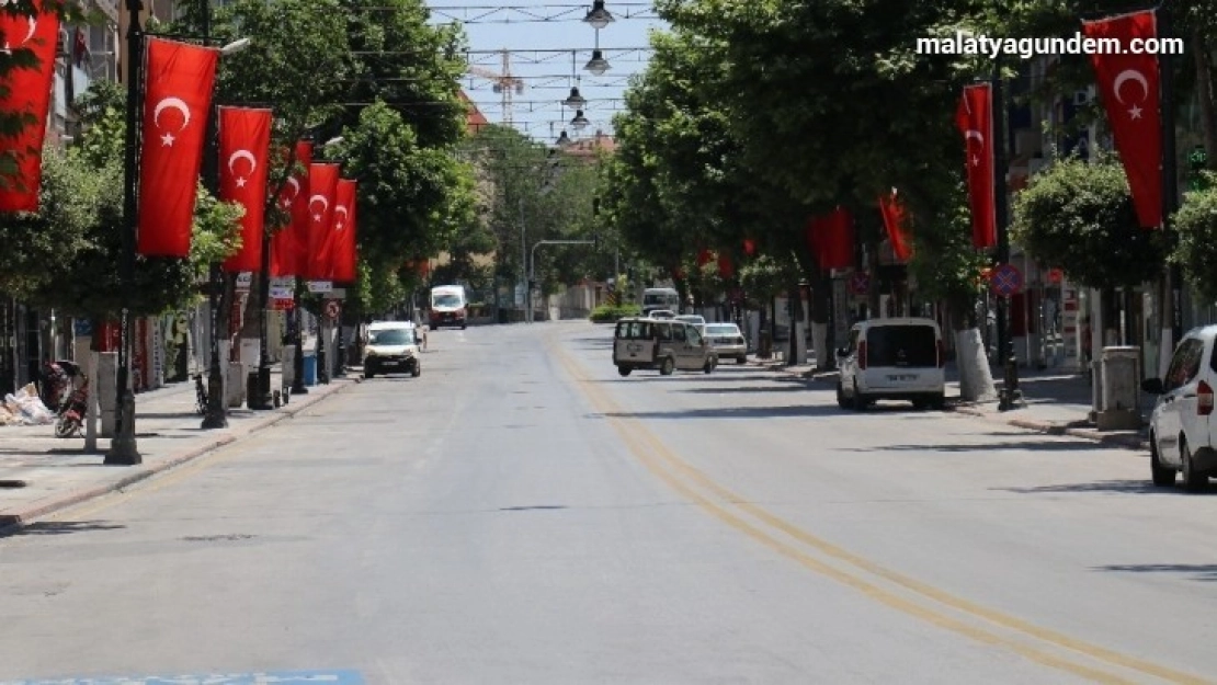 Malatya'da sokağa çıkma kısıtlamasına uyuldu