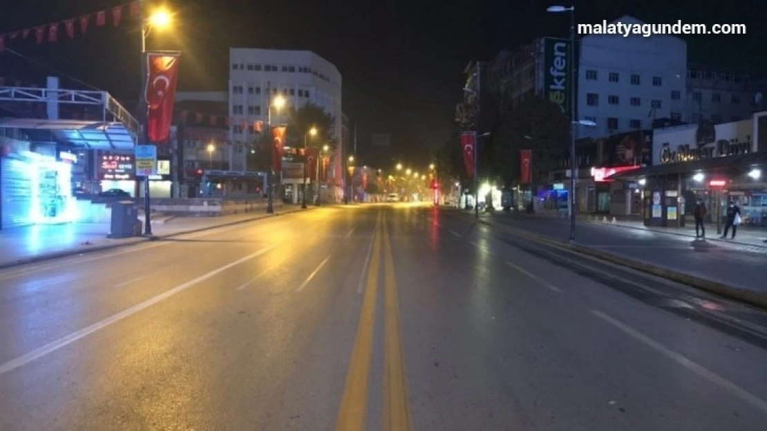 Malatya'da sokağa çıkma kısıtlaması başladı