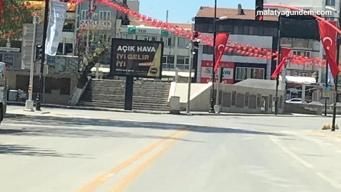 Malatya'da sokağa çıkma kısıtlamasına uyuluyor
