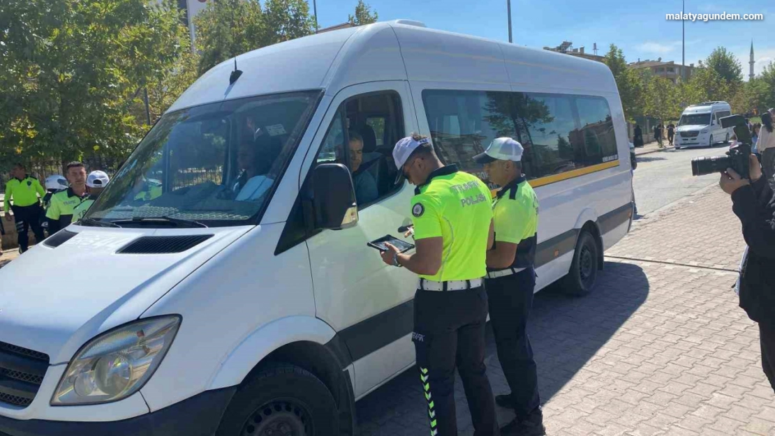 Malatya'da trafik güvenliğini artırmak için kapsamlı denetimler yapıldı