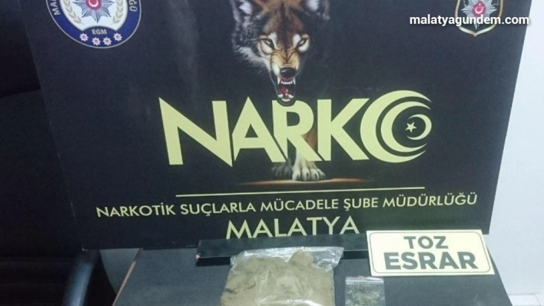 Malatya'da uyuşturucuya geçit yok