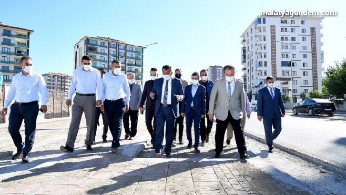 Malatya'da yol yapım çalışmaları son sürat