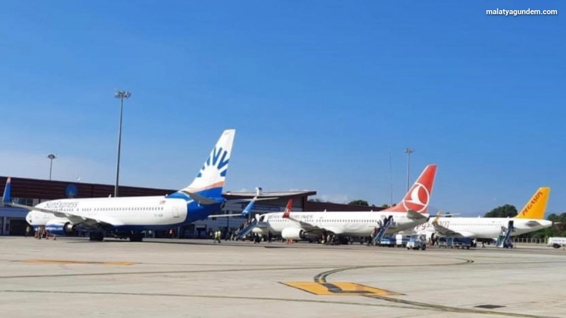 Malatya Havalimanı Nisan ayında 71 bin yolcuya hizmet verdi