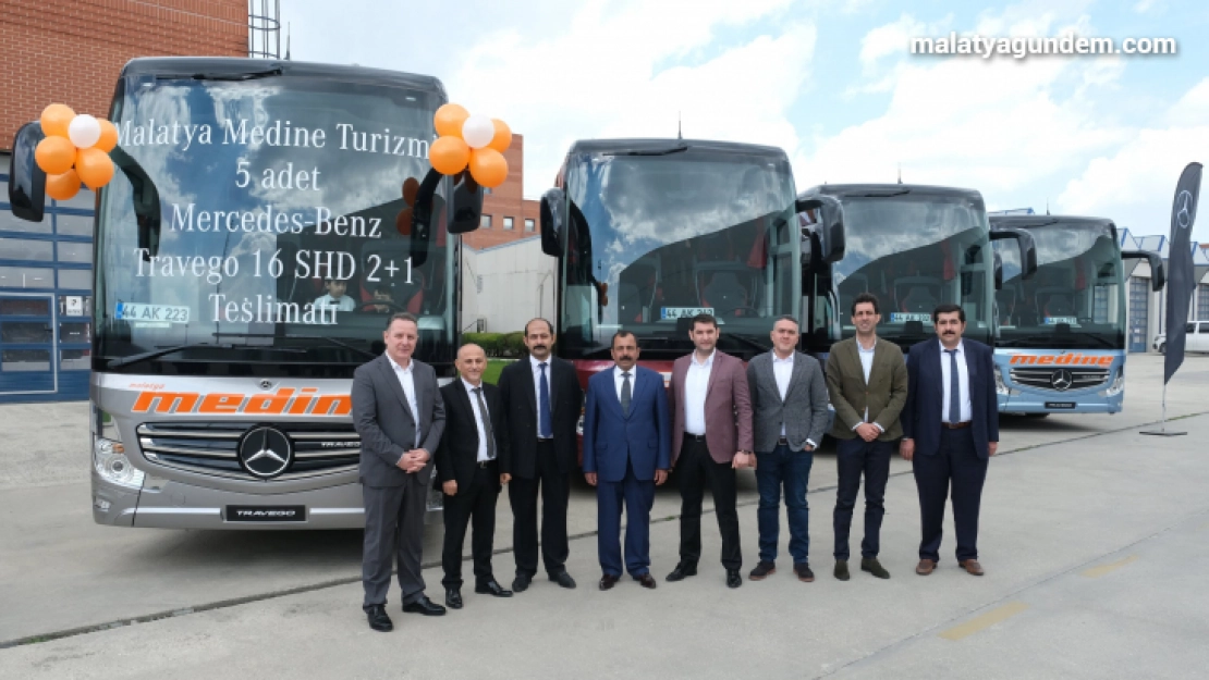 Malatya Medine Turizm, yeni araçlarını teslim aldı