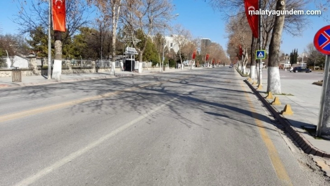 Malatya sokağa çıkma kısıtlamasına uyuyor