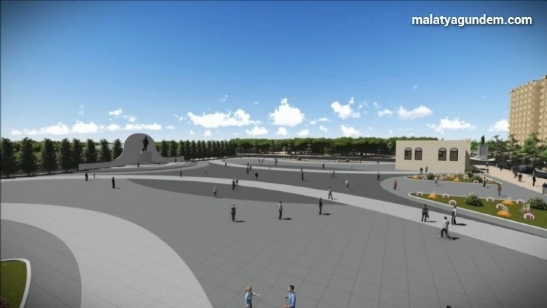 Malatya'ya yeni meydan ve tören alanı kazandırılıyor