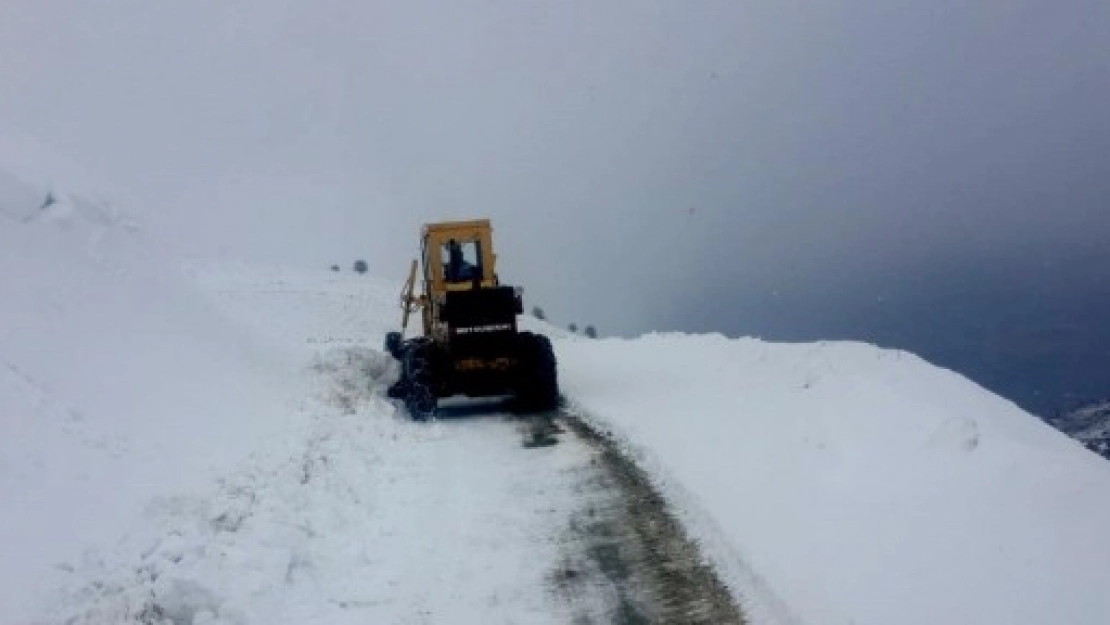 15 Kırsal Mahalle Yolu Kardan Kapandı