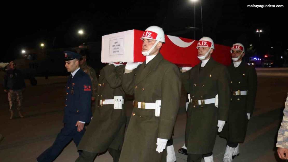 Malatyalı şehidin naaşı memleketine getirildi