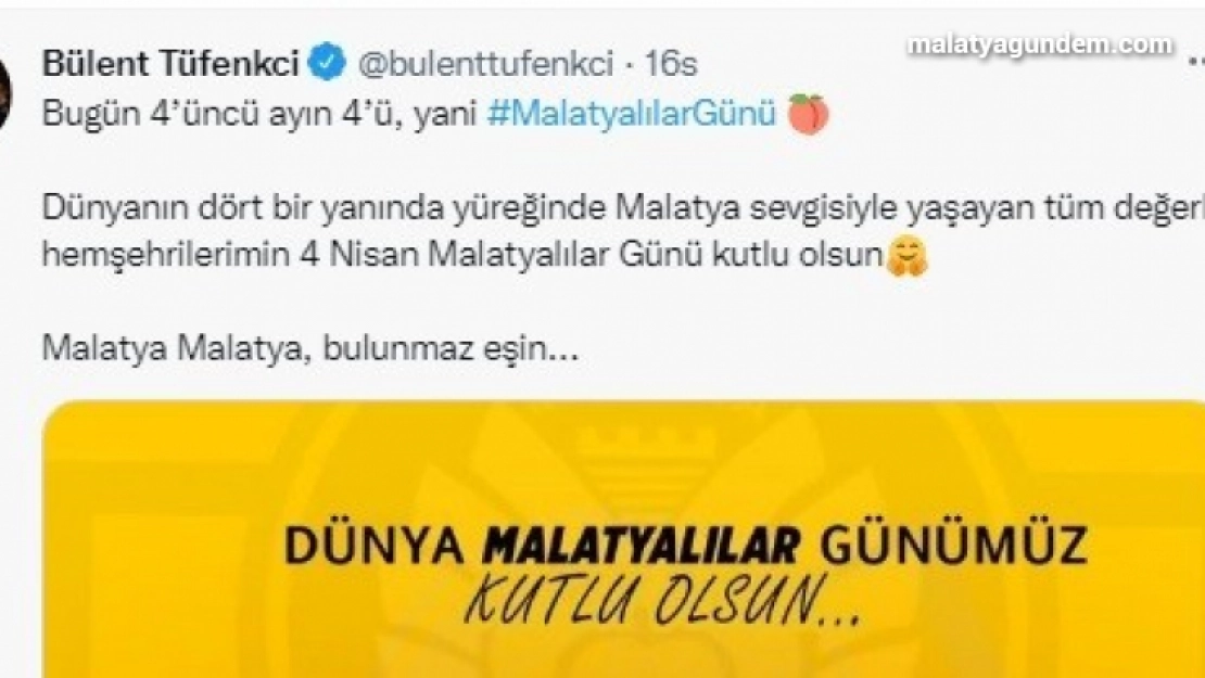 Malatyalılar Günü'ne sosyal medya ilgisi