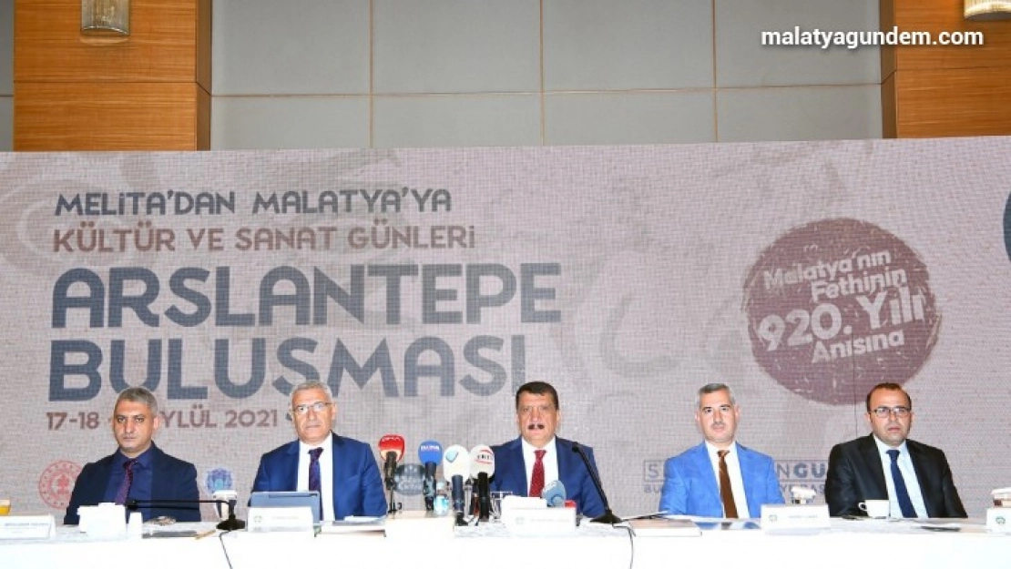 Melita'dan Malatya'ya Kültür ve Sanat Günleri Arslantepe buluşması için basın toplantısı gerçekleştirildi