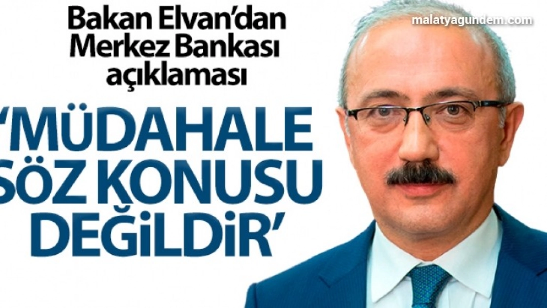 'Merkez Bankası'na müdahale söz konusu değildir