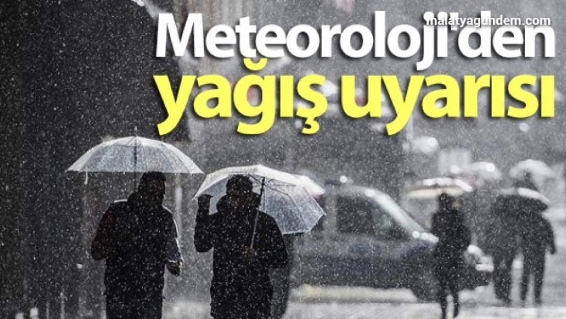 Meteoroloji'den yağış uyarısı