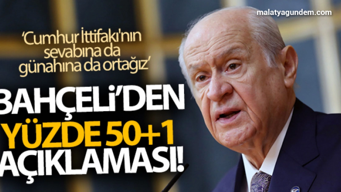 MHP Genel Başkanı Bahçeli'den önemli açıklamalar! 'Sonuna kadar ortağız'