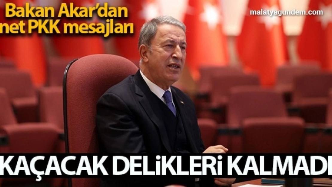 Milli Savunma Bakanı Akar'dan terörle mücadele ile ilgili önemli açıklamalar