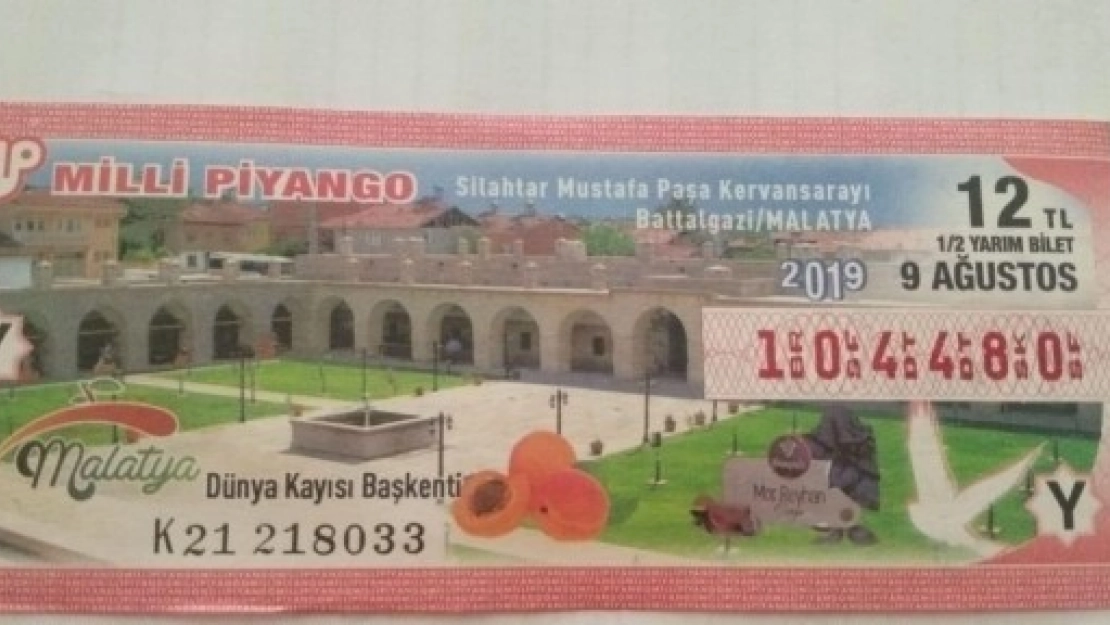 Milli Piyango Biletlerinde Malatya'ya Yer Verildi