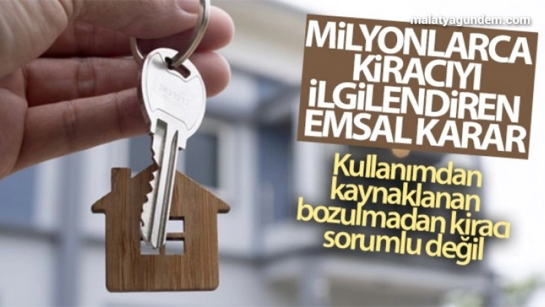 Milyonlarca kiracıyı ilgilendiren emsal karar