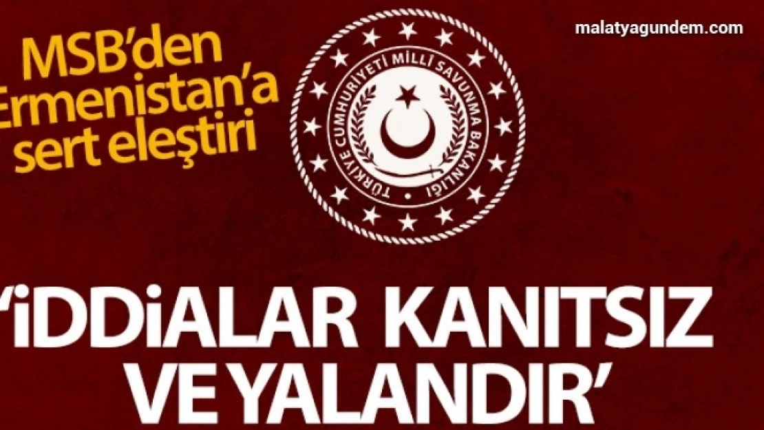 MSB: 'Ermenistan'ın Türk uçaklarının ve İHA/SİHA'larının kullanıldığına dair iddiaları yalandır'