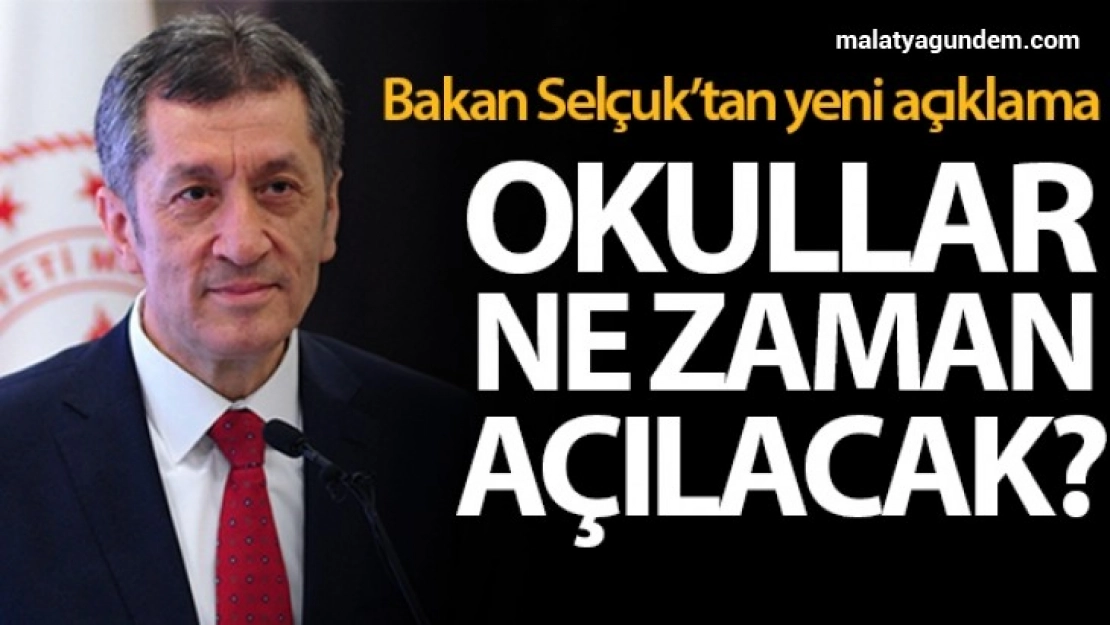 Normalleşme süreci beklendiği şekilde devam ederse okulları 1 Haziran'da açarız