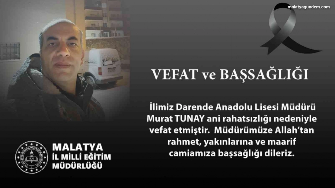 Okul Müdürü Tunay kalbine yenildi