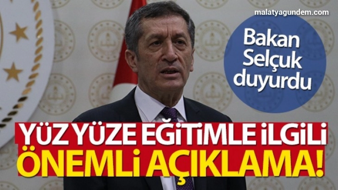 Okullar yüz yüze eğitime 1 Haziranda başlıyor