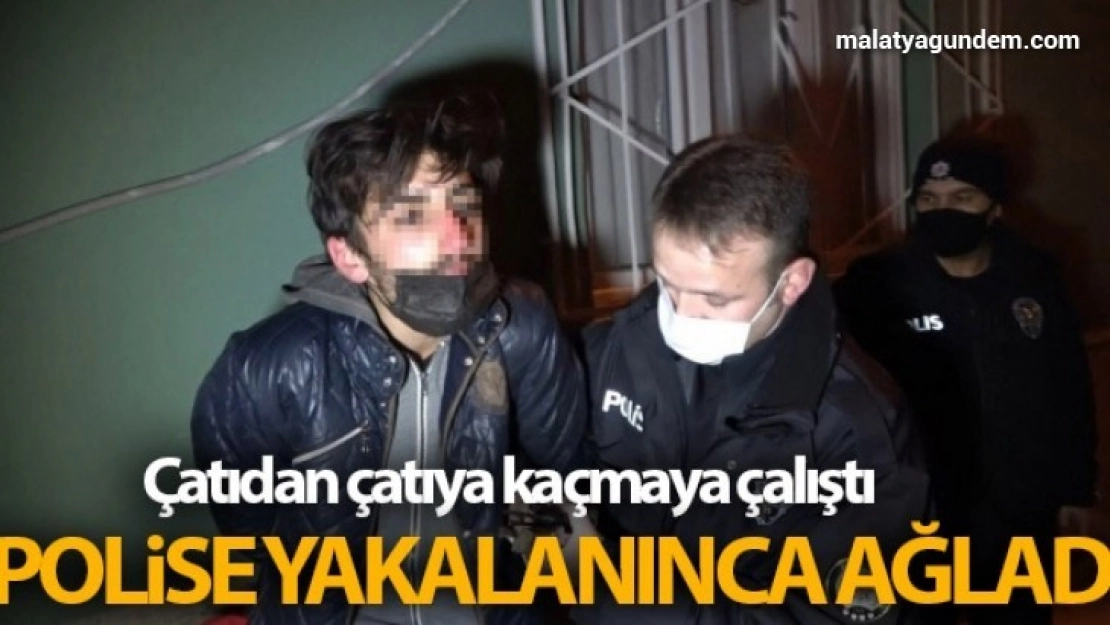 Polise yakalanınca hüngür hüngür ağladı