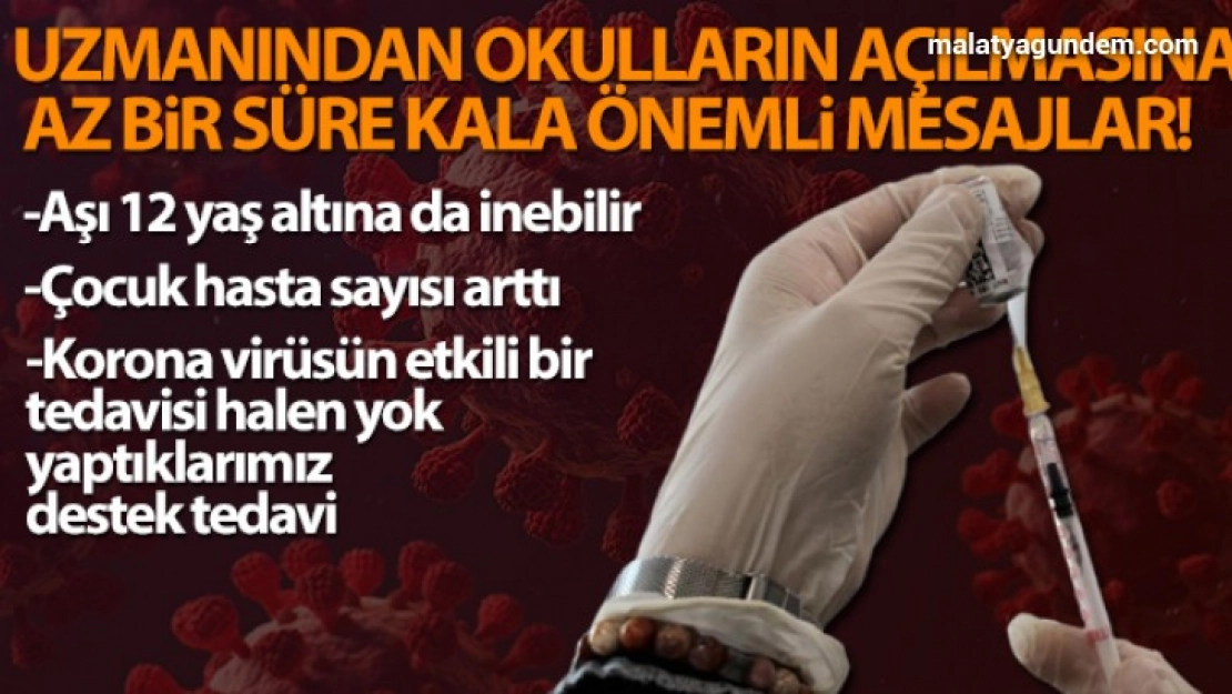 Prof. Dr. Taşova: 'Aşı 12 yaş altına da inebilir'