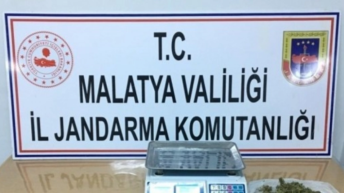 Pütürge'de Yarım Kilogram Esrar Ele Geçirildi