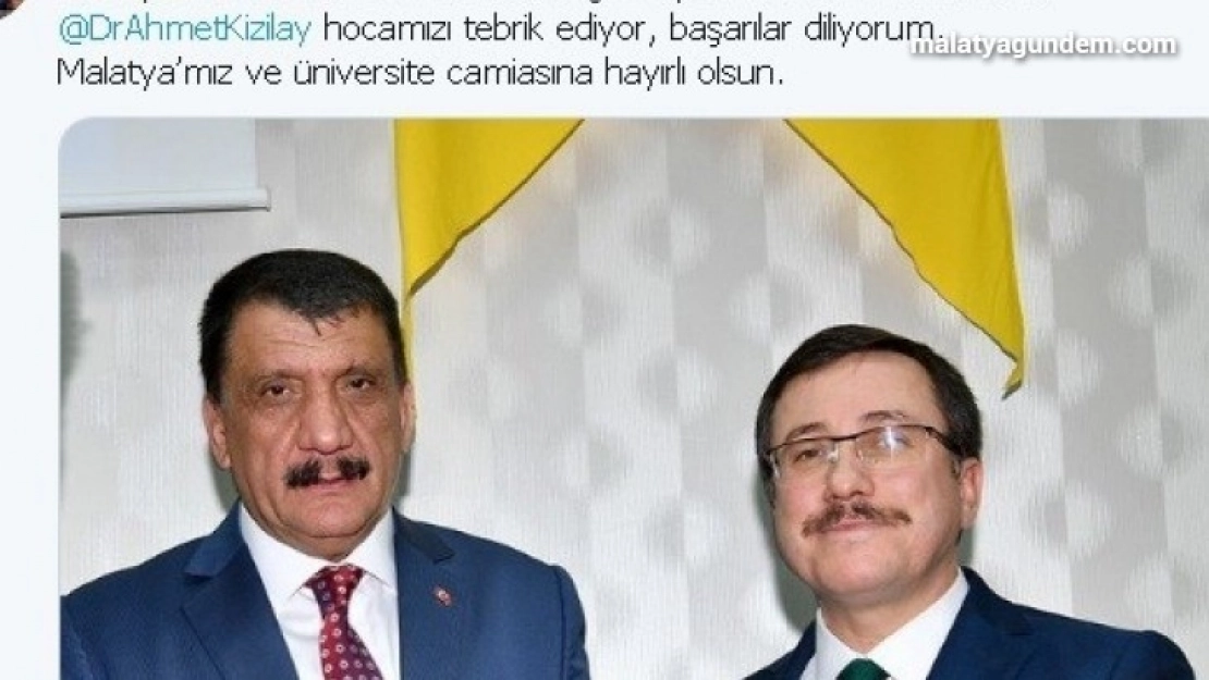 Rektör Kızılay'ın tekrar atanmasına başkanlardan tebrik