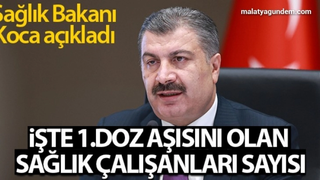 Sağlık Bakanı Koca aşı olan sağlık çalışanı sayısını açıkladı