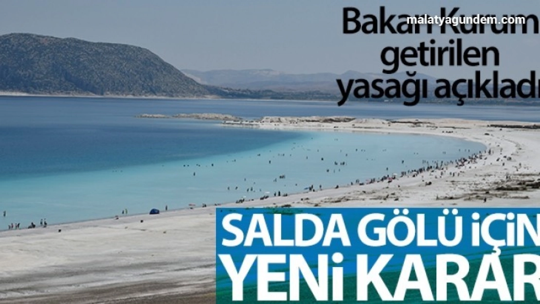 Salda Gölü'nün Beyaz Adalar bölgesine girilmeyecek